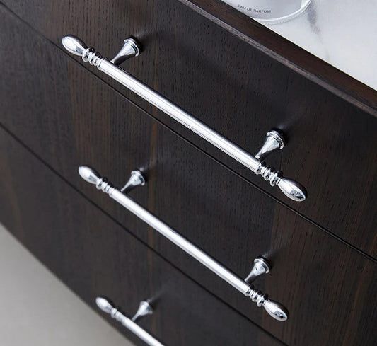 Meubelgrepen antiek messing - strak design