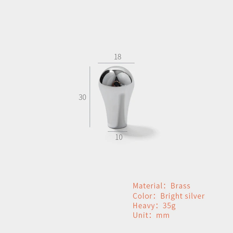 Meubelgrepen antiek messing - strak design