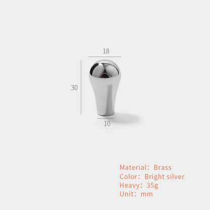 Meubelgrepen antiek messing - strak design