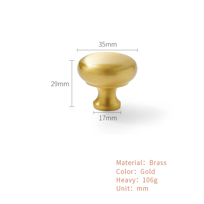 Gouden Shell Kastknop – Nordic Messing Meubelgreep voor Keuken & Kasten