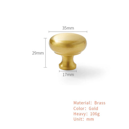 Gouden Shell Kastknop – Nordic Messing Meubelgreep voor Keuken & Kasten