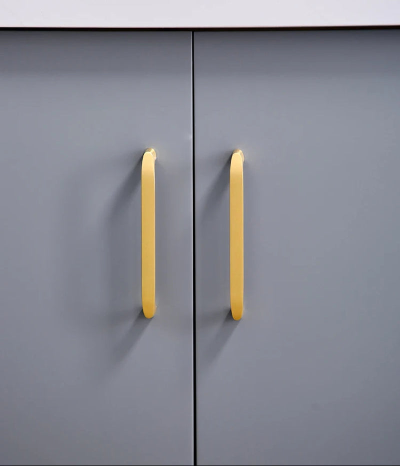 Massieve messing meubelgrepen brons - retro stijl