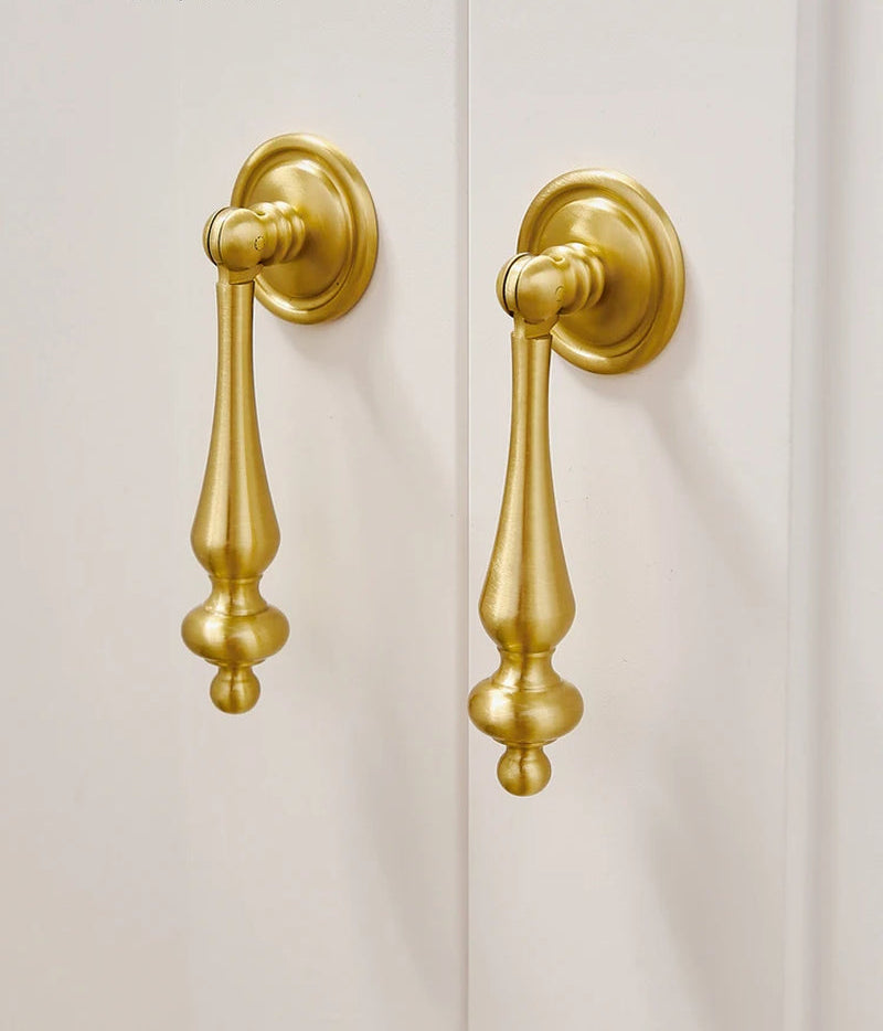 Gouden Shell Kastknop – Nordic Messing Meubelgreep voor Keuken & Kasten