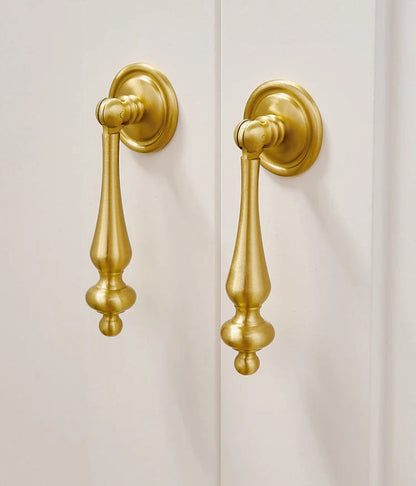Gouden Shell Kastknop – Nordic Messing Meubelgreep voor Keuken & Kasten