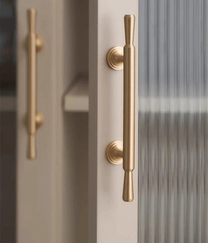 Ovale kastknoppen bronskleur messing - luxe stijl