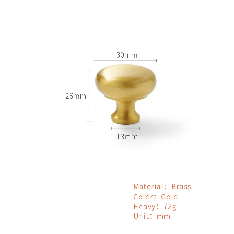 Gouden Shell Kastknop – Nordic Messing Meubelgreep voor Keuken & Kasten