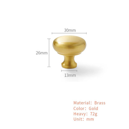 Gouden Shell Kastknop – Nordic Messing Meubelgreep voor Keuken & Kasten