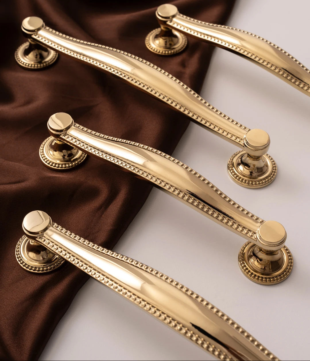 PVD Helder Gouden Messing Greep – Luxe Keukengreep & Meubelknop