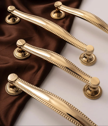 PVD Helder Gouden Messing Greep – Luxe Keukengreep & Meubelknop