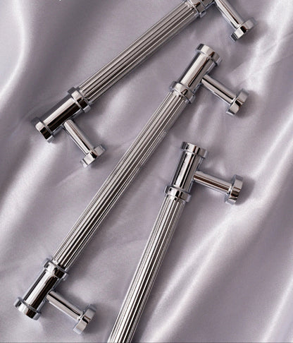 Meubelgrepen antiek messing - strak ontwerp