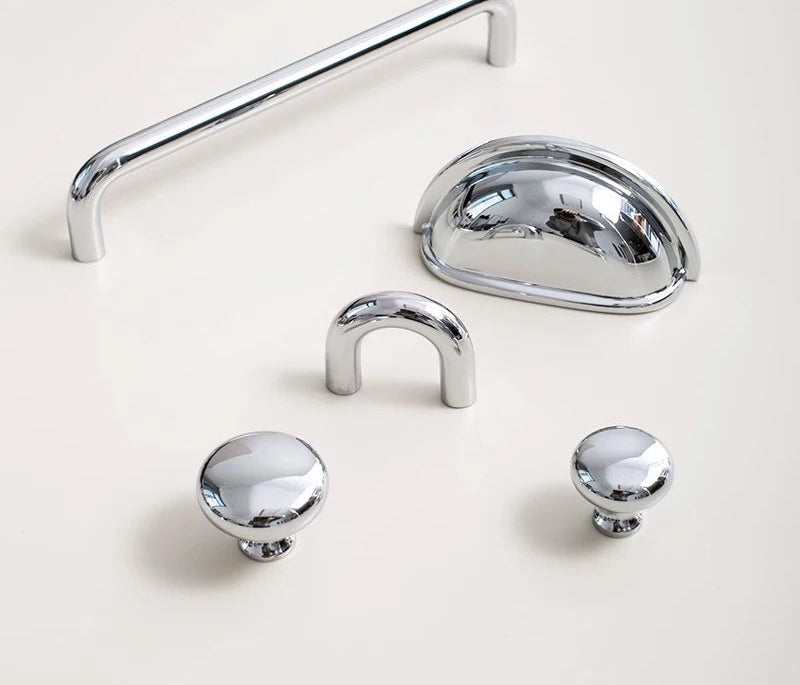 Luxe kastgrepen chrome - industrieel messing