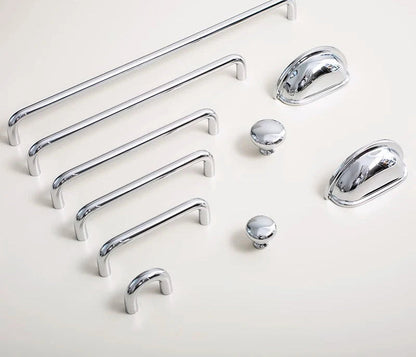 Luxe kastgrepen chrome - industrieel messing