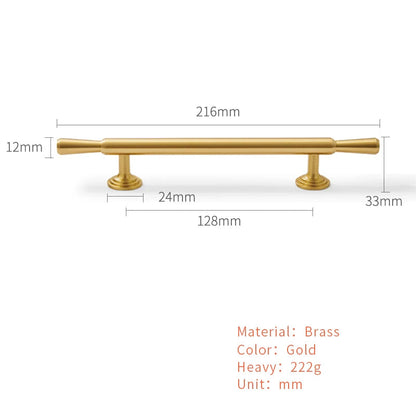 Ovale kastknoppen bronskleur messing - luxe stijl