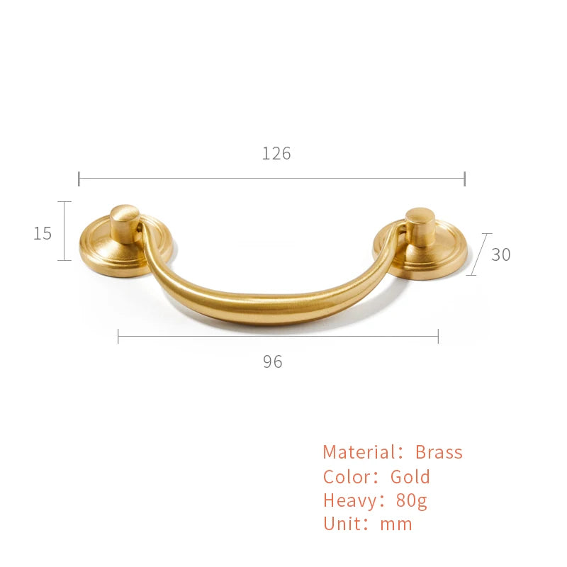 Gouden Shell Kastknop – Nordic Messing Meubelgreep voor Keuken & Kasten