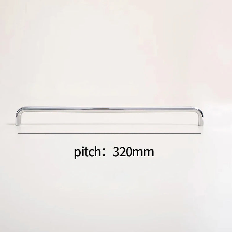 Luxe kastgrepen chrome - industrieel messing