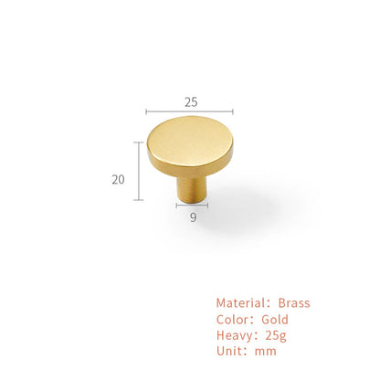 Massieve messing meubelgrepen brons - retro stijl