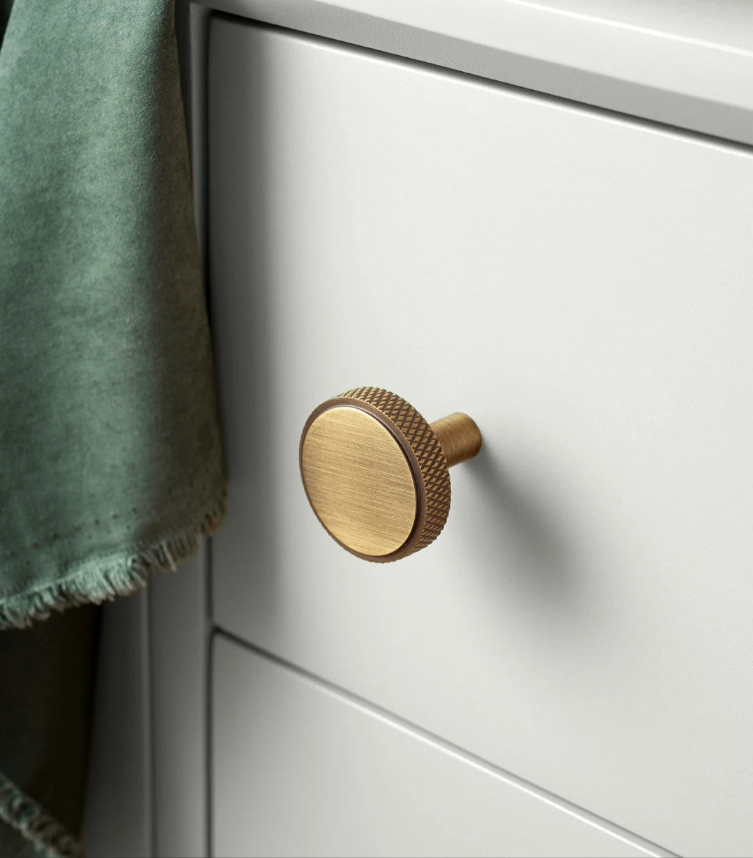 Massief Messing Cross Knurled T-Bar Greep – Bronze Meubel & Keukenkast