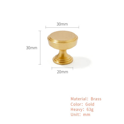 Ovale kastknoppen bronskleur messing - luxe stijl