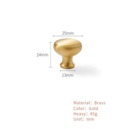 Gouden Shell Kastknop – Nordic Messing Meubelgreep voor Keuken & Kasten