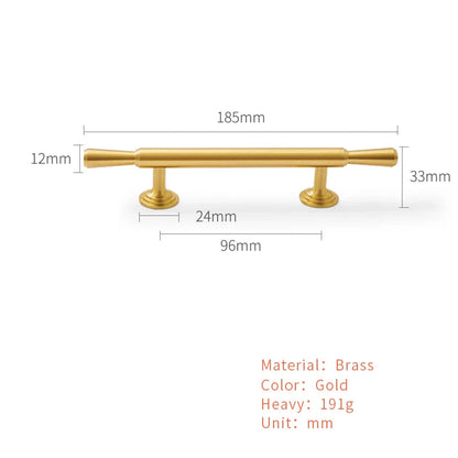 Ovale kastknoppen bronskleur messing - luxe stijl
