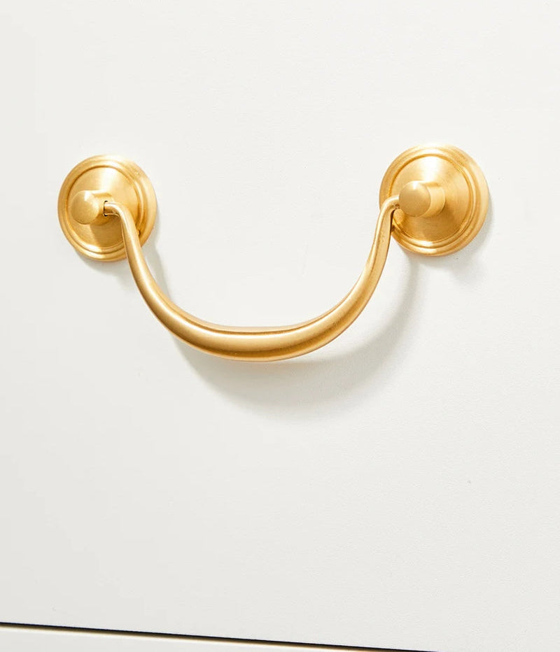 Gouden Shell Kastknop – Nordic Messing Meubelgreep voor Keuken & Kasten