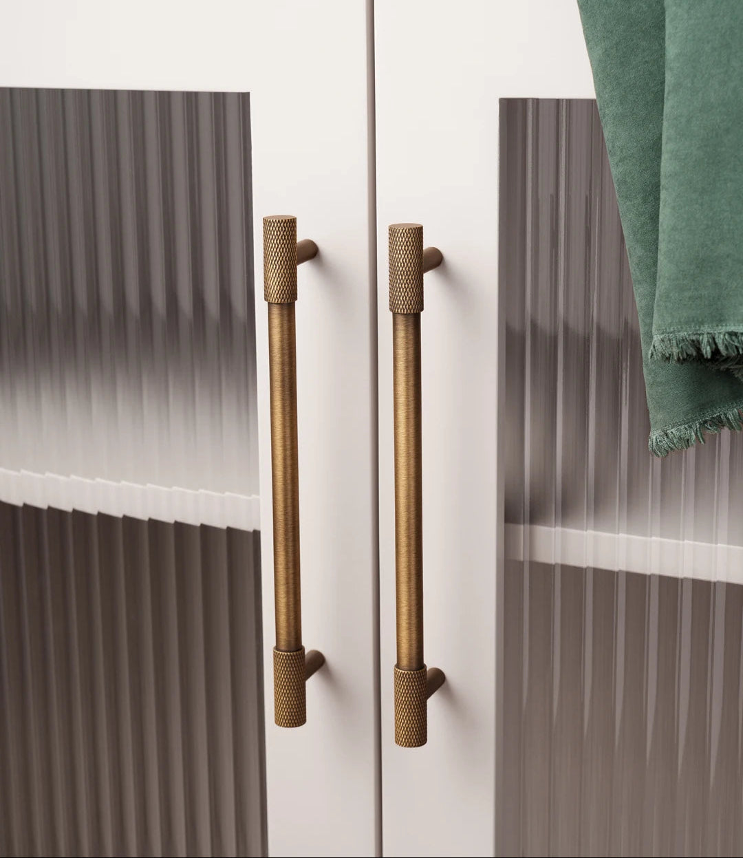 Massief Messing Cross Knurled T-Bar Greep – Bronze Meubel & Keukenkast