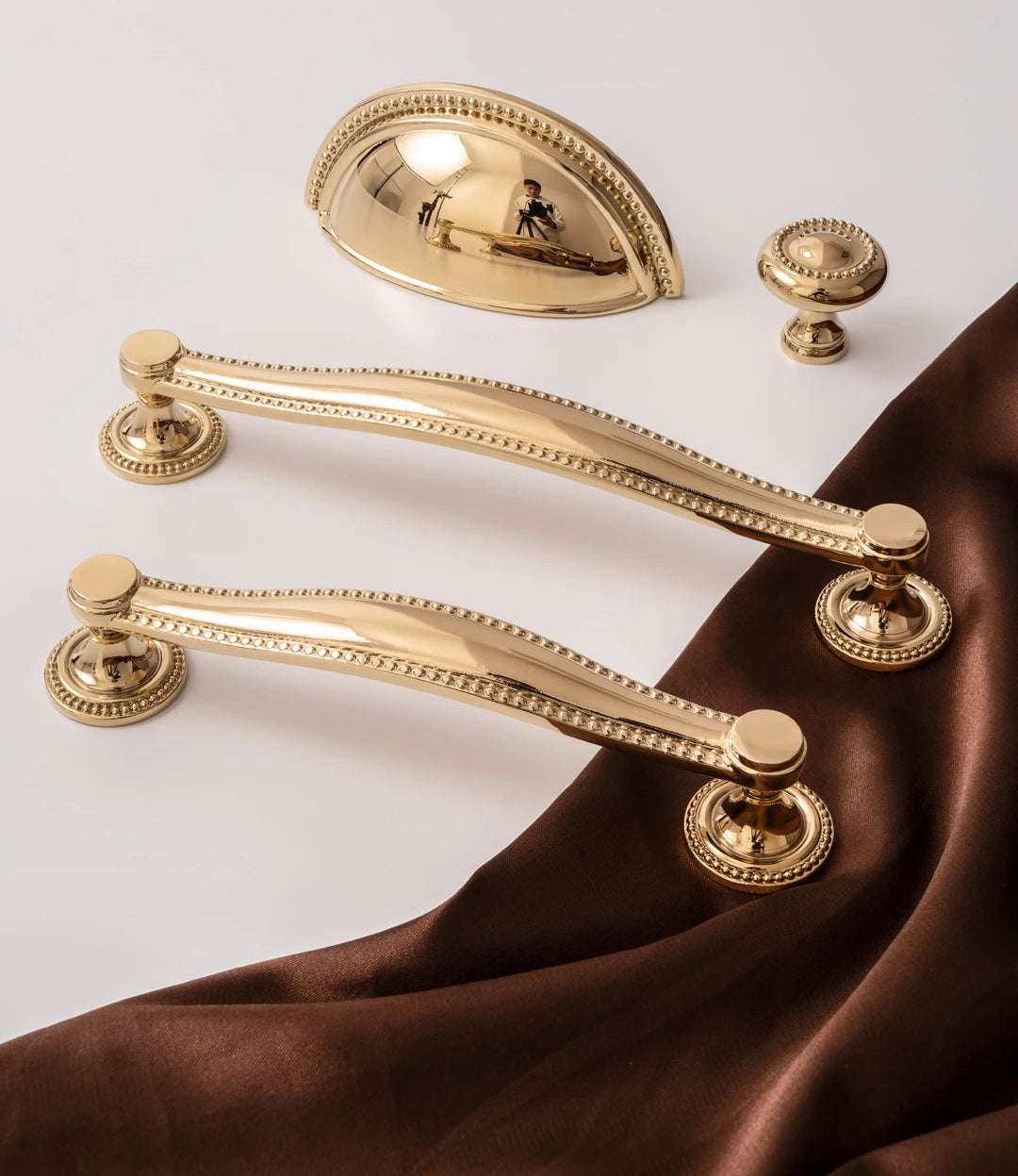 PVD Helder Gouden Messing Greep – Luxe Keukengreep & Meubelknop