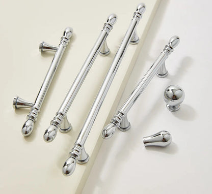 Meubelgrepen antiek messing - strak design