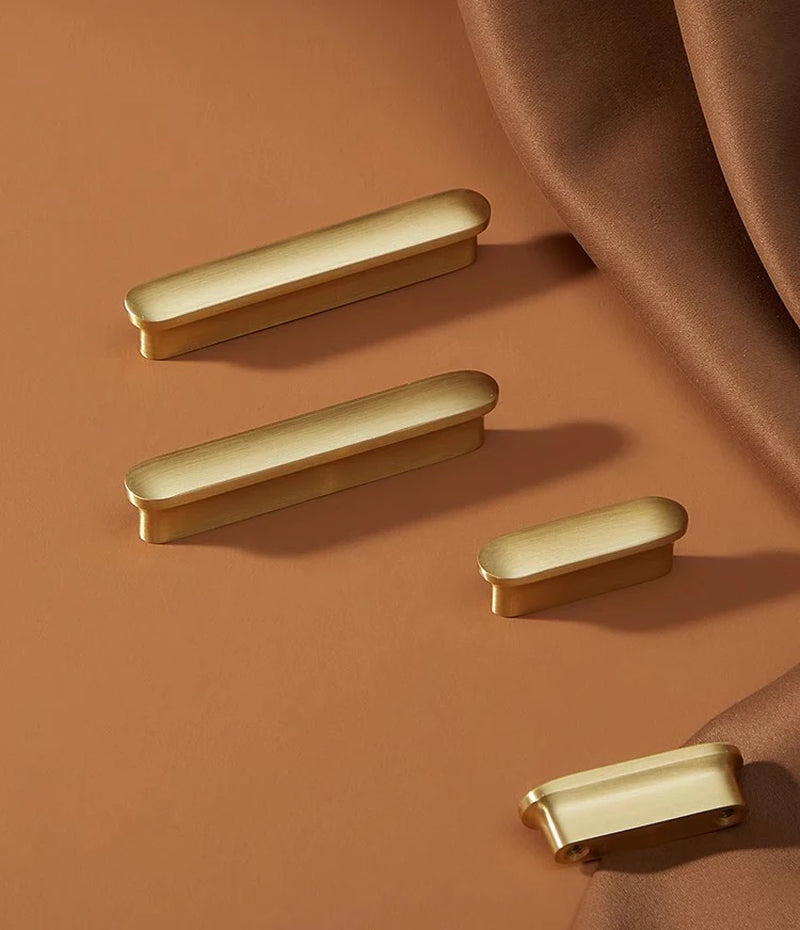Gouden Massief Messing Greep – Keukenkast & Ladehardware