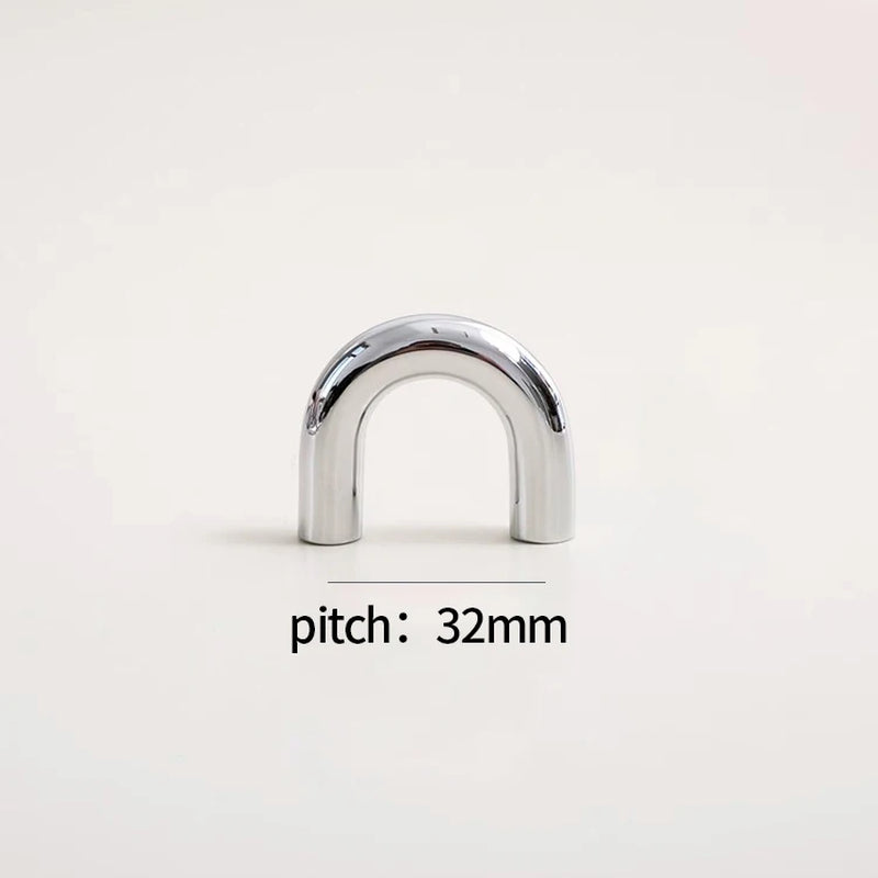 Luxe kastgrepen chrome - industrieel messing