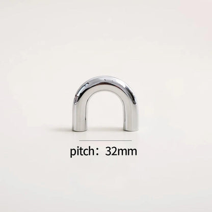 Luxe kastgrepen chrome - industrieel messing