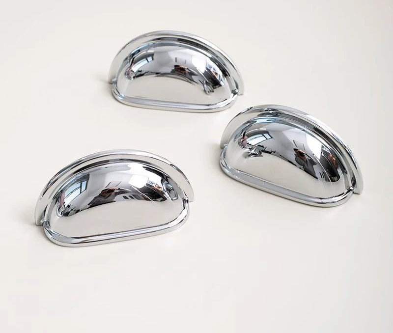 Luxe kastgrepen chrome - industrieel messing
