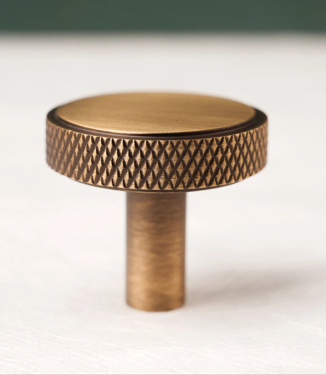 Massief Messing Cross Knurled T-Bar Greep – Bronze Meubel & Keukenkast