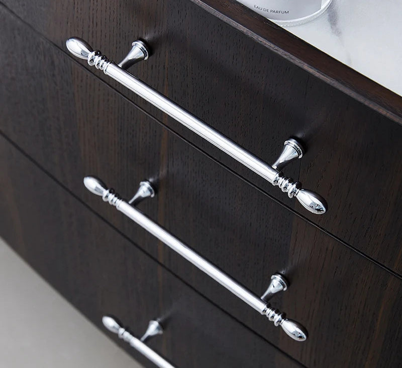 Meubelgrepen antiek messing - strak design
