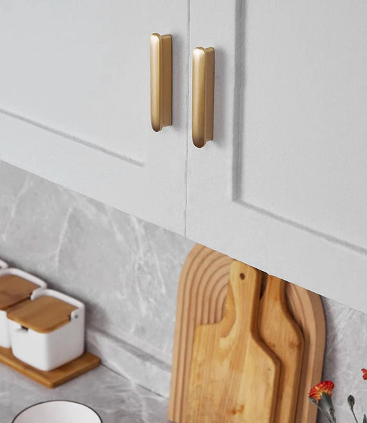 Gouden Massief Messing Greep – Keukenkast & Ladehardware