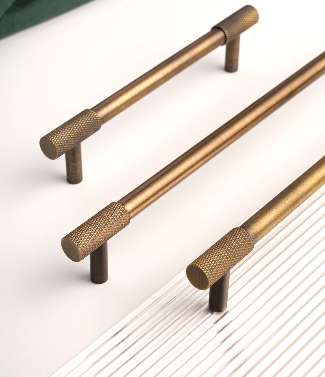 Massief Messing Cross Knurled T-Bar Greep – Bronze Meubel & Keukenkast