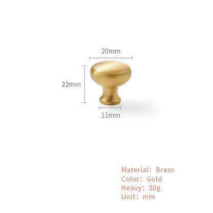 Gouden Shell Kastknop – Nordic Messing Meubelgreep voor Keuken & Kasten