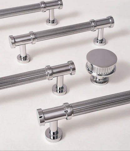 Meubelgrepen antiek messing - strak ontwerp