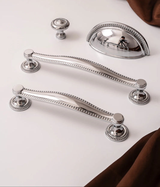 Massief Messing Chroom-Zilveren Meubelgreep – Kastlade & Keukenhardware